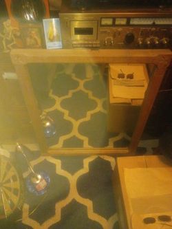 Mahogany framed mirror