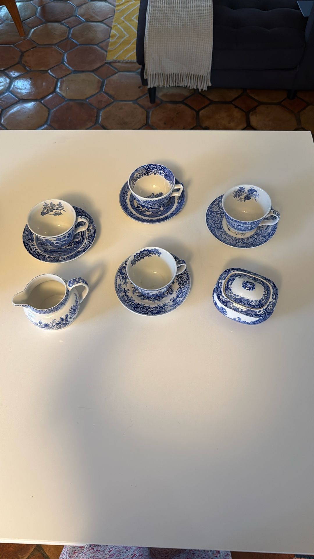 Tea Or Coffee  Cup And Saucer.  SPODE BLUE ROOM COLLECTION