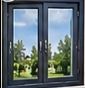 Dark Gray Aluminum Casement Window