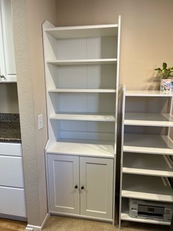 IKEA Hauga High Cabinet with Two Doors in White