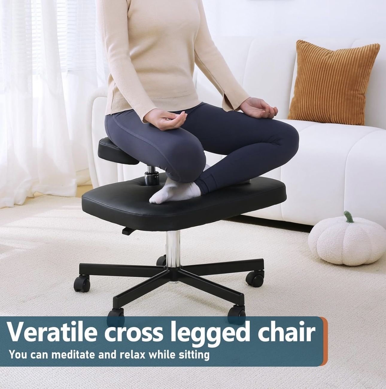 Ergonomic Meditation Cross Legged Chair