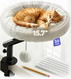 Cat desk bed - plush