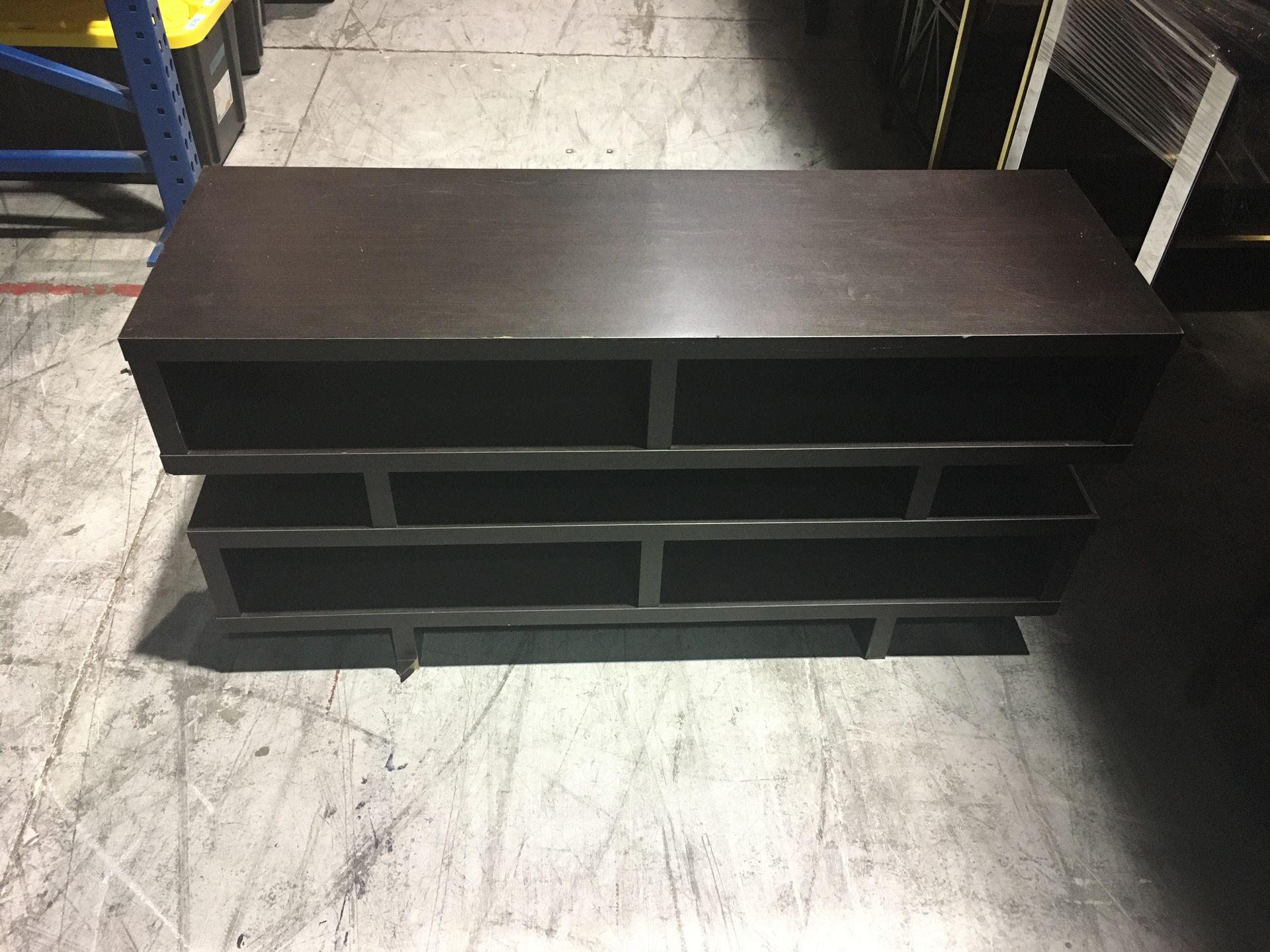 Espresso console table