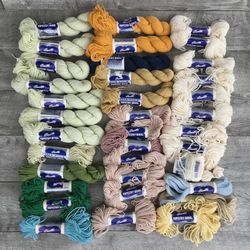 Huge Lot 35+ Bucilla Tapestry Wool in Assorted Colors