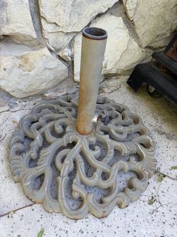 Cast Iron Patio Umbrella Base Stand