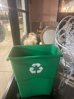 Green Recycling Bin