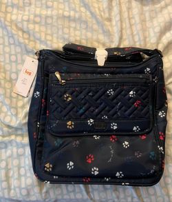 lug hopscotch paw navy bag