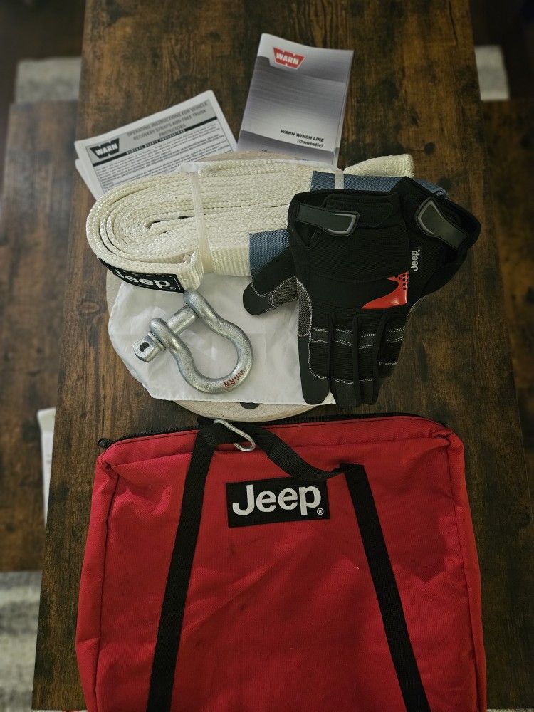 Jeep Warn Winch Tow Strap