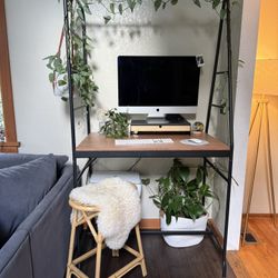 IKEA Haverud Table with storage ladder