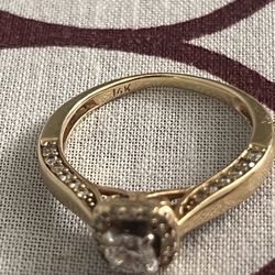 14k Stamped Gold Wedding Ring 