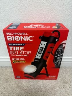 Bell + Howell Bionic Rechargeable Tire Inflator and Work Light