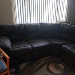 Five seat Couch With Two Recliners Seat At Each End Works Well First Time Starting Apt Or House,
