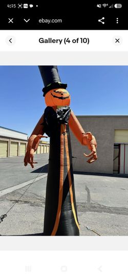 Halloween Inflatable 12 Foot Tall Pumpkin Man