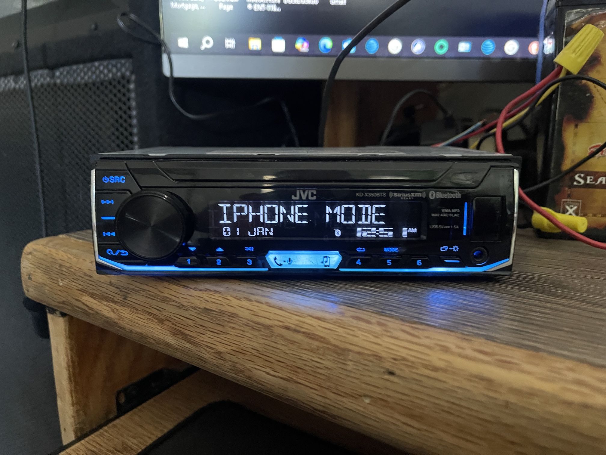 JVC Car Stereo Receiver W/ Blue Tooth