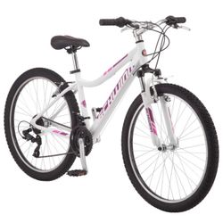 White 26” Schwinn Ranger Mountain Bike