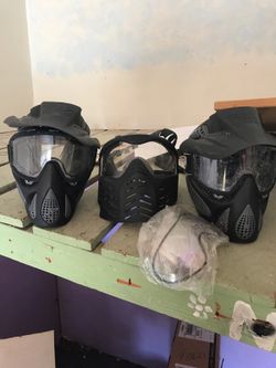 3 paint ball masks