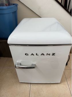 Galanz Mini Fridge 1.7 Cu. Ft. White Retro Design