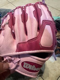 Girl Size 10 Pink Wilson T Ball Glove
