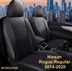 Car Seat Covers For Nissan Rogue Regular 2014-2020 S/SV/SL Full Set (No for Sport)