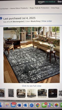 Area Rug-washable non slip, stain resistant