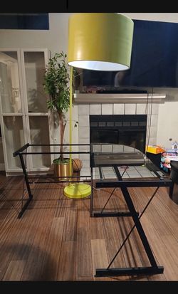 green lamp / desk