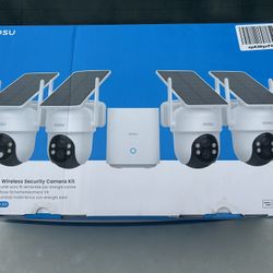 aosu Solar Powered Security Camera Set