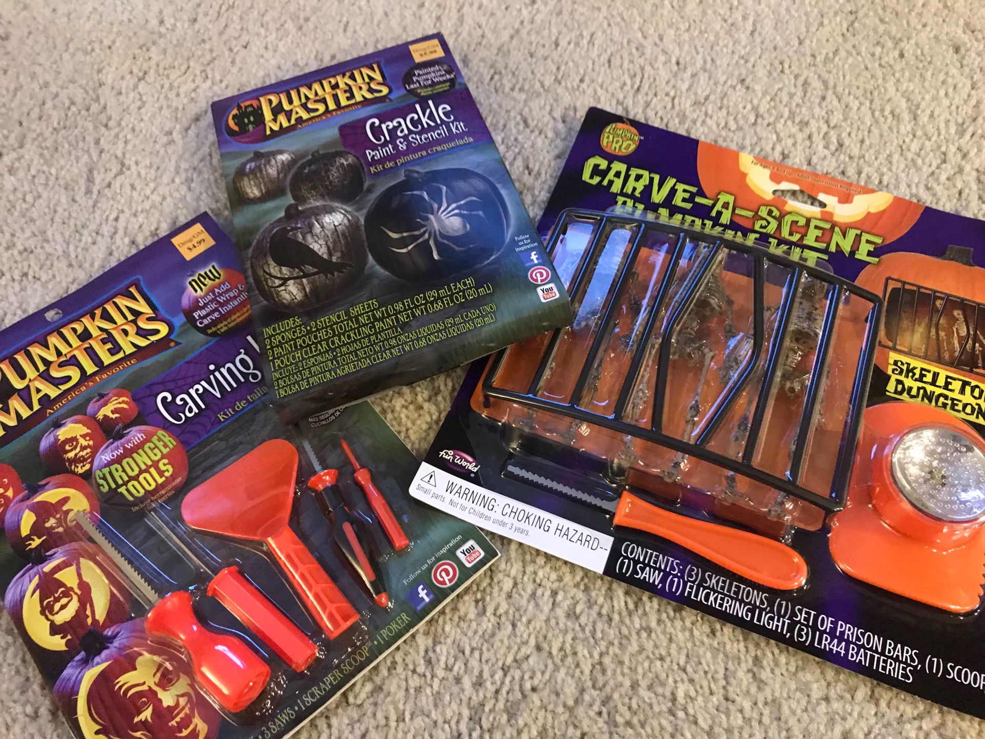 Halloween pumpkin carving kits