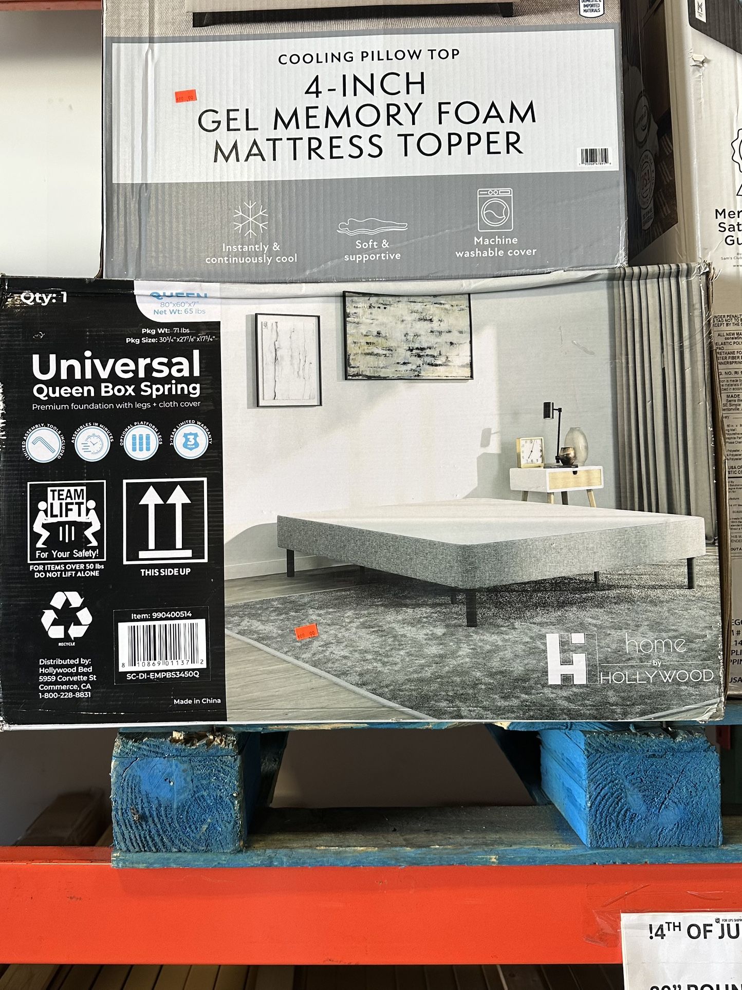 Home By Hollywood Universal Queen Size Box Spring Brand New In Box