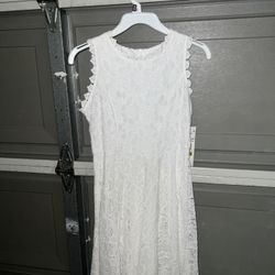 Macys White Dress