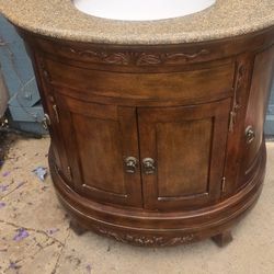 Solid Wood Bathroom Sink Vanity