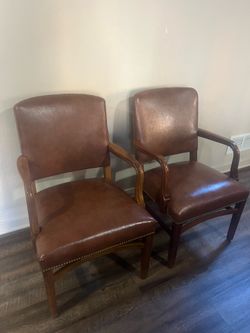 Leather Antique chairs