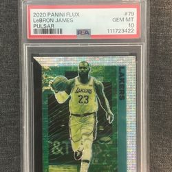 2020 Panini Flux Pulsar LeBron James #79 PSA 10 GEM MINT