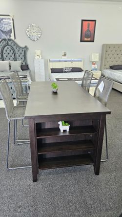 Stools and counter height table set