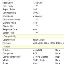 32" Digital TV or Monitor