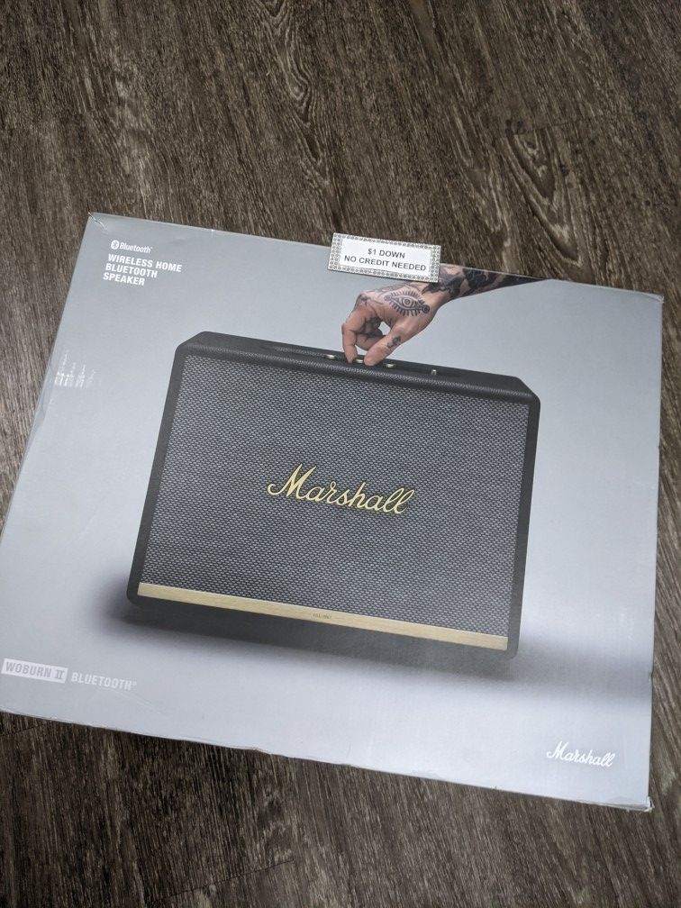 Marshall Wouburn II Bluetooth Speaker - 5 Dollars Down No Credit Needed!
