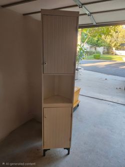 Tall Narrow Storage Cabinet with Doors