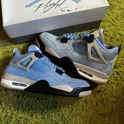 WORN ONCE Jordan 4 Retro University Blue Size 10 OG ALL
