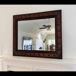 Rectangular Wall Mirror Dark Wood Frame - Like New – Beaumont, TX