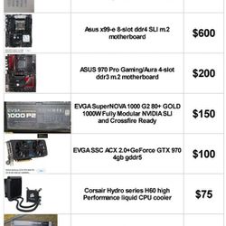Lots Of High Quality PC Computer Parts