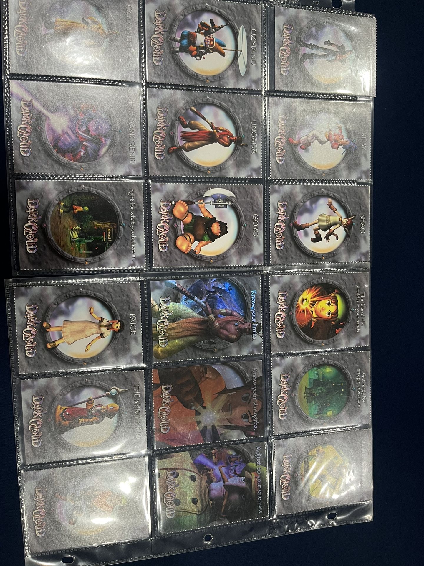 Darkcloud dark cloud trading card game RARE HTF 18 cards full set holos good vtg