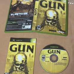 Gun The Video Game (Original Xbox 2005) Complete CIB Manual