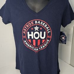Womens Med Majestic Houston Astros Tee