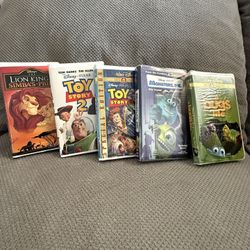 Disney/Pixar VHS Movie Bundle