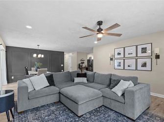 Grey modular sectional sofa