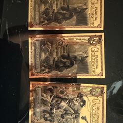 1/2 goldbacks x 3 (pure gold banknote)