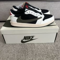 Jordan 1 Low X Travis Scott Olive