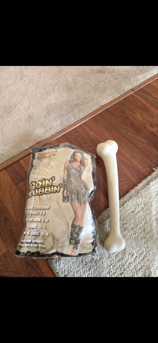 HALLOWEEN 🎃 CAVE WOMAN COSTUME SMALL