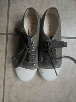 J.crew canvas low top sneakers