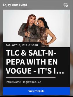 TLC Salt N Pepa Concert Tickets