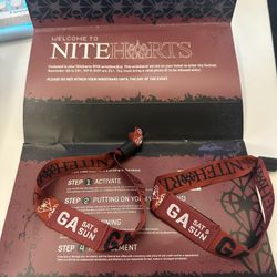 2 2-Day Niteharts Passes